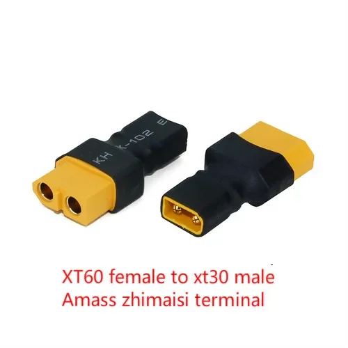 XT60 Để XT30 Adapter Nam/Nữ Đầu Nối Chuyển Đổi Cho Mô Hình Máy Bay Vượt Qua Điện Cơ Amass