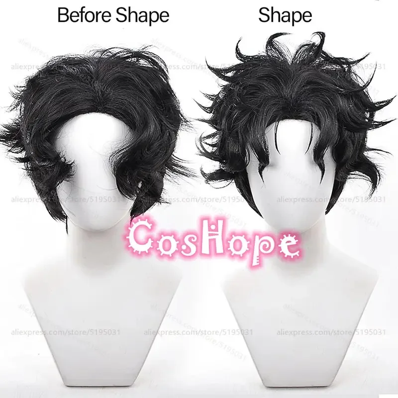 

Okarun Косплей Парик 30 см Короткий Черный Парик Кен Такакура Косплей Аниме Косплей Парики Термостойкие Синтетические Парики