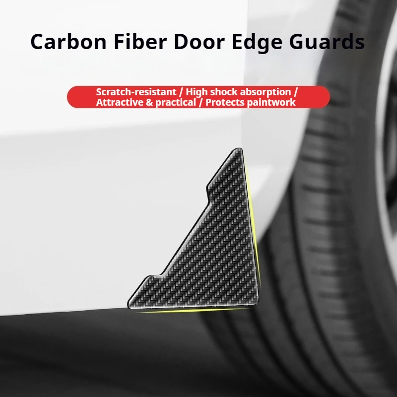 

Car door corner impact protection stickers carbon fiber texture decorative sticker car door scratch resistant protection sticker