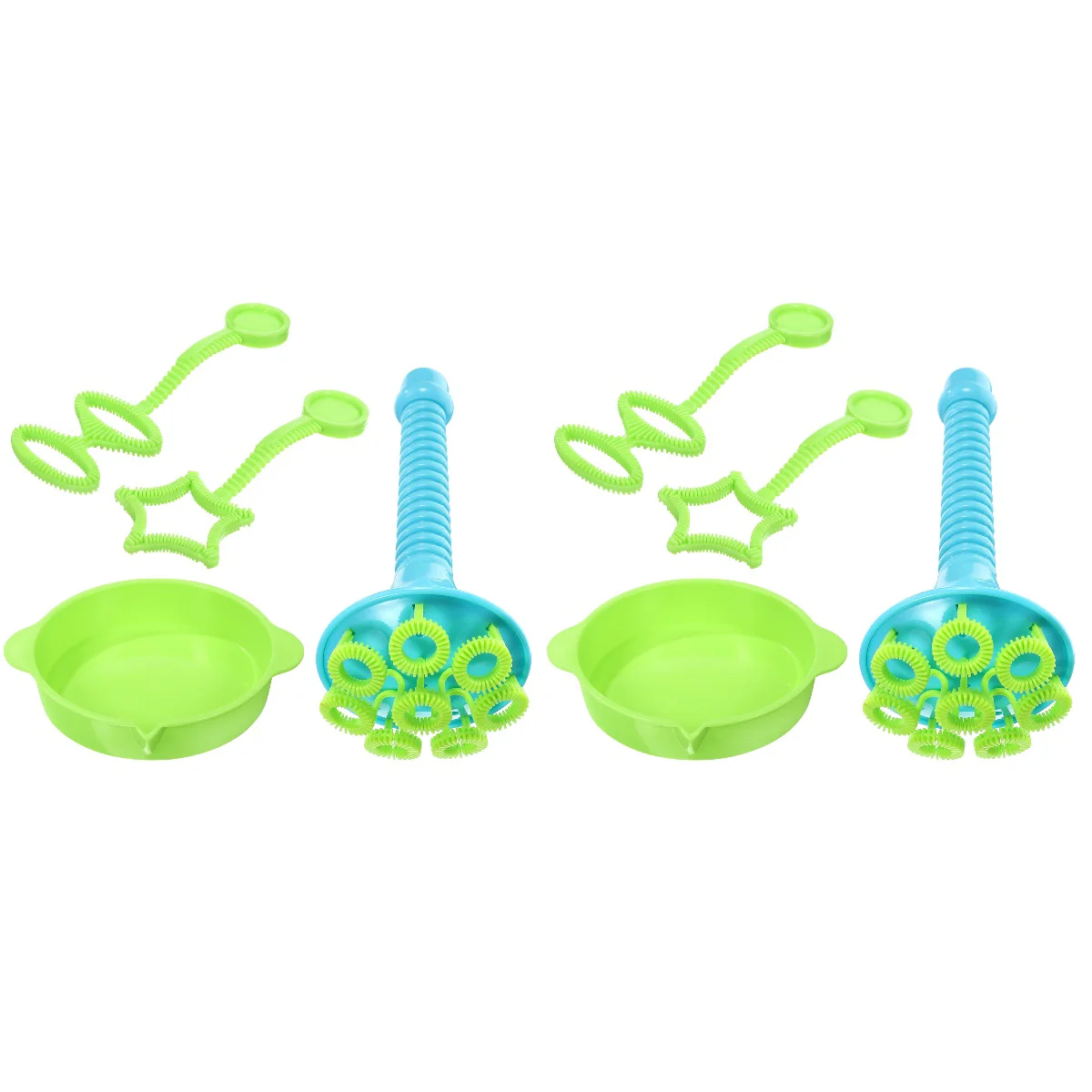 2 Sets Bath Toys Bubbles and Dipping Tray Maker Large Children Baby Blow Bubber Blowing Soap Tools Girl