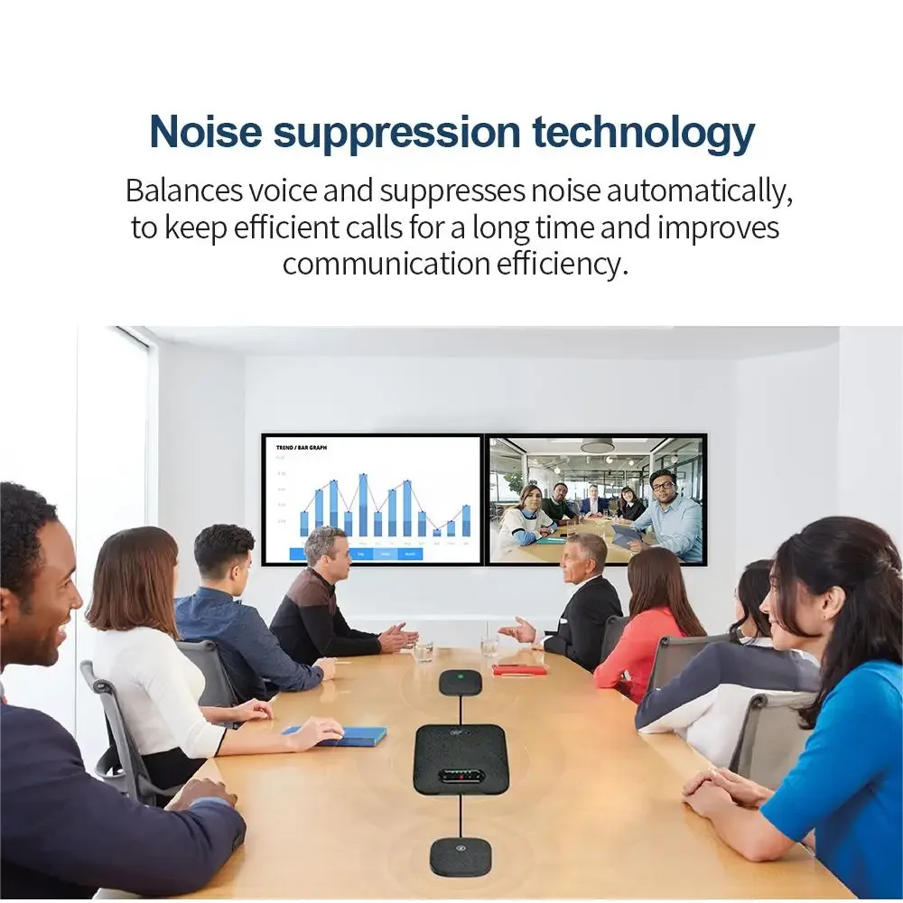 Megaphone wirelessly connects laptop and mobile phone hot sale speakerphone, microphone, Suitable for medium-sized meeting rooms