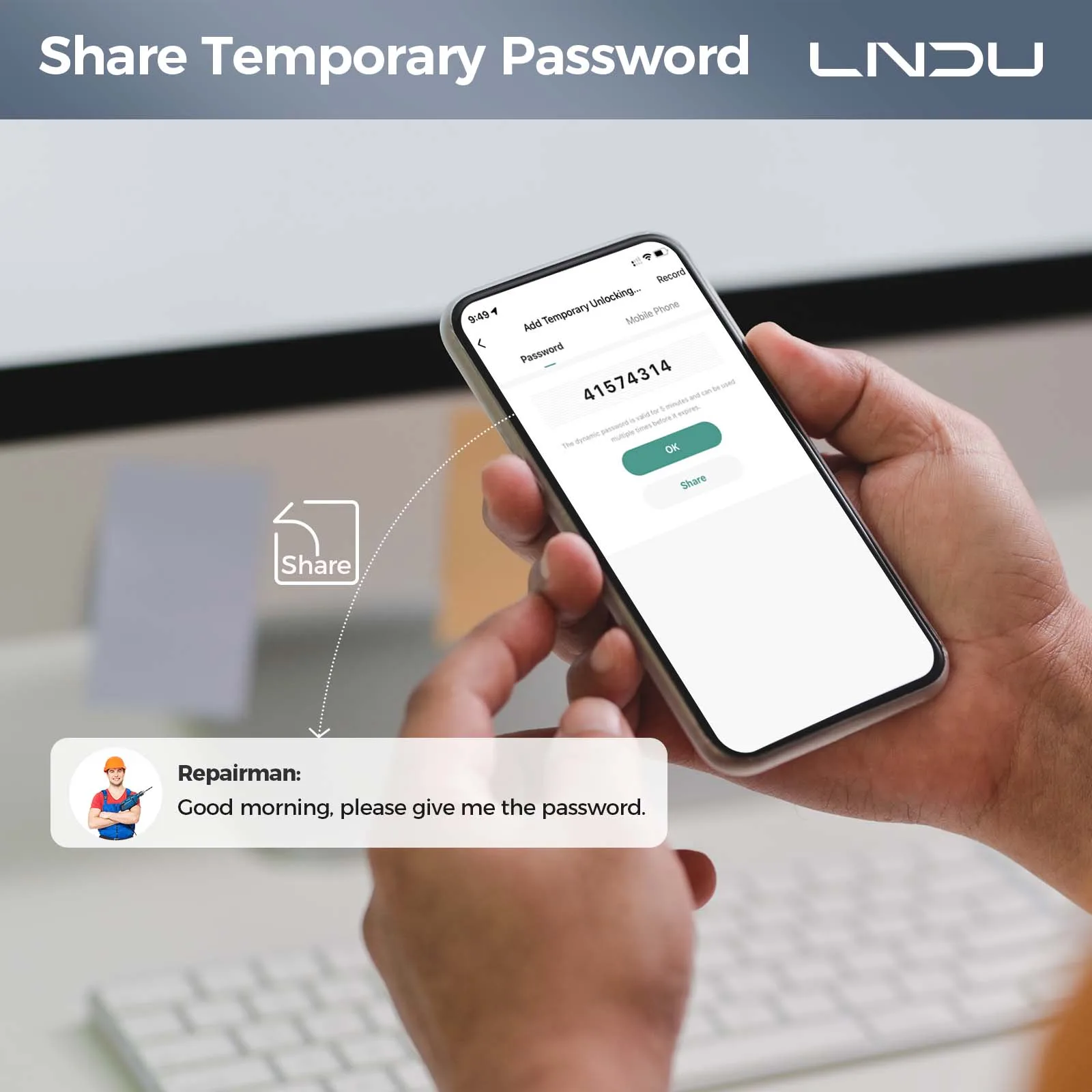 LNDU serrure de porte intelligente D280L serrure d'empreintes digitales et serrure à combinaison de clavier serrure de porte intelligente tout-en-un serrures de porte étanches