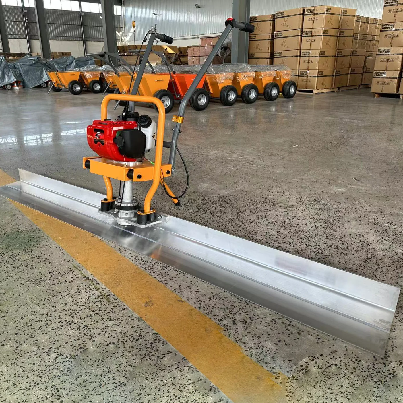 Popular Products Concrete Cement Power Screed Road Vibrator Ruler Electric Leveling Machine