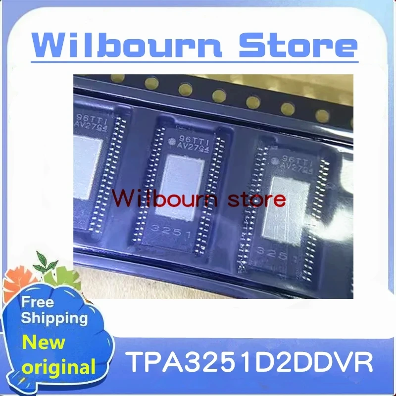 2PCS~20PCS/LOT TPA3251D2DDVR TPA3251D2DDVR TPA3251D2 3251 HTSSOP44  100% New original