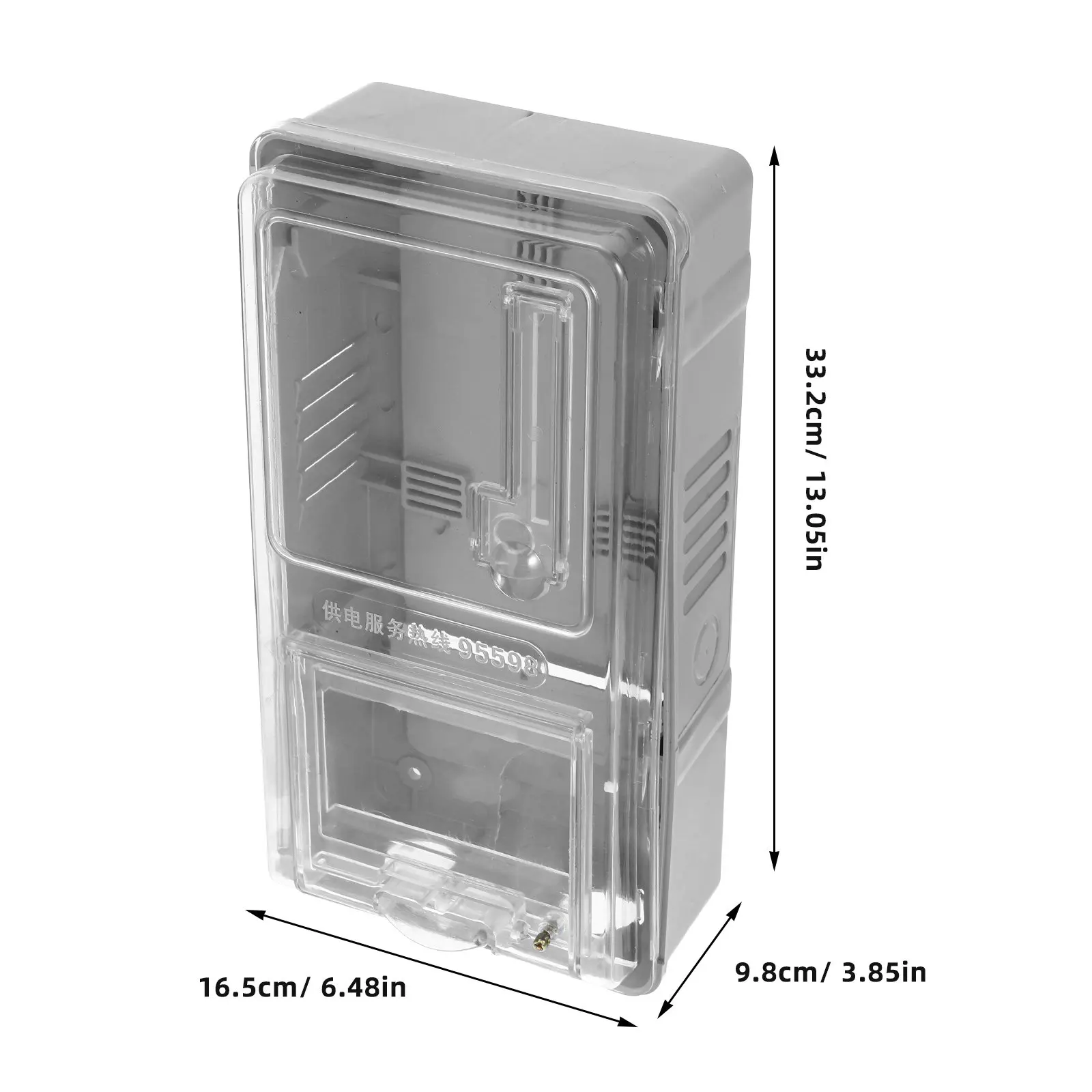 Transparent Electric Meter Box Household Pc Plastic Weatherproof Electricity Protection Case for Accurate Energy Reading Indoor