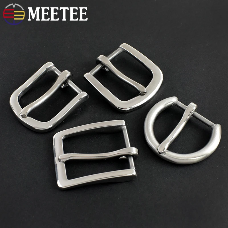

1/2Pcs 25mm Solid Stainless Steel Men Belt Buckles Pants Jeans Pin Buckle Bag Strap Adjust Hook Leather Crafts Accessories