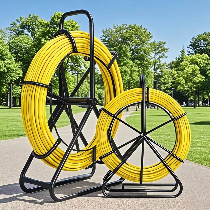 

50M/100M Electrician Wire Threading Machine 5/6/8mm Fiberglass Wire Cable Running Rod Fish Tape Rodder Cable Unclogger Leader