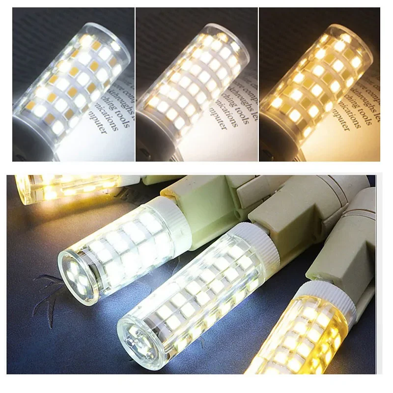 6PCS/lot G9 LED Bulbs 7W 3Colors Lighting Changeable AC85-265V 110V 220V Home Appliance Lamp Bulb