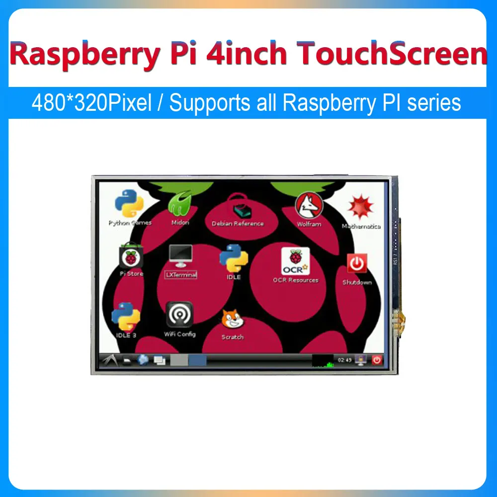 

Raspberry Pi 4inch RPi LCD display Touch Screen TFT 480*320Pixel Supports any revision of Raspberry Pi Drivers provided