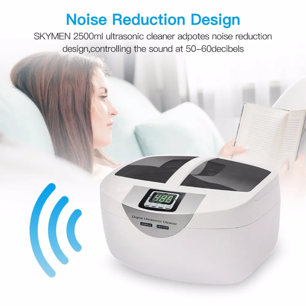 Hot Selling ABS Plastic Digital Ultrasonic Cleaner 2500ml With Time Adjustment