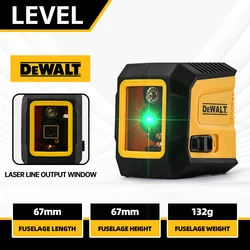 DEWALT 2 Lines 360 Automatic Self-Leveling Level Construction Tool Equipment Green Light Cross Laser Level Horizontal & Vertical