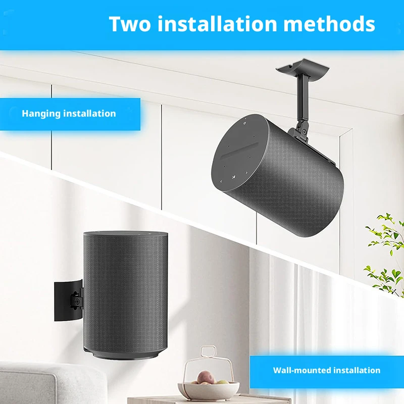 WYORESY New For SONOS Era 100 Adjustable Rotatable Durable Sturdy Wireless Bluetooth Smart Speaker Wall Mount Bracket