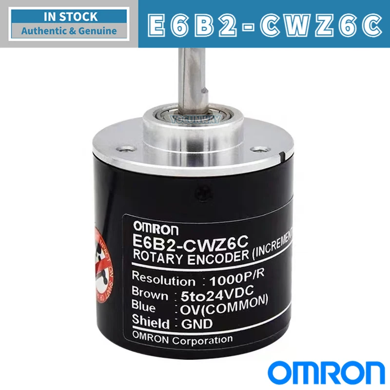 Imagem -06 - Omron-codificador Giratório E6b2-cwz6c 100 200 360 500 600 800 1000 2000pr 5to 24vdc E6b2 Cwz6c Novo e Autêntico