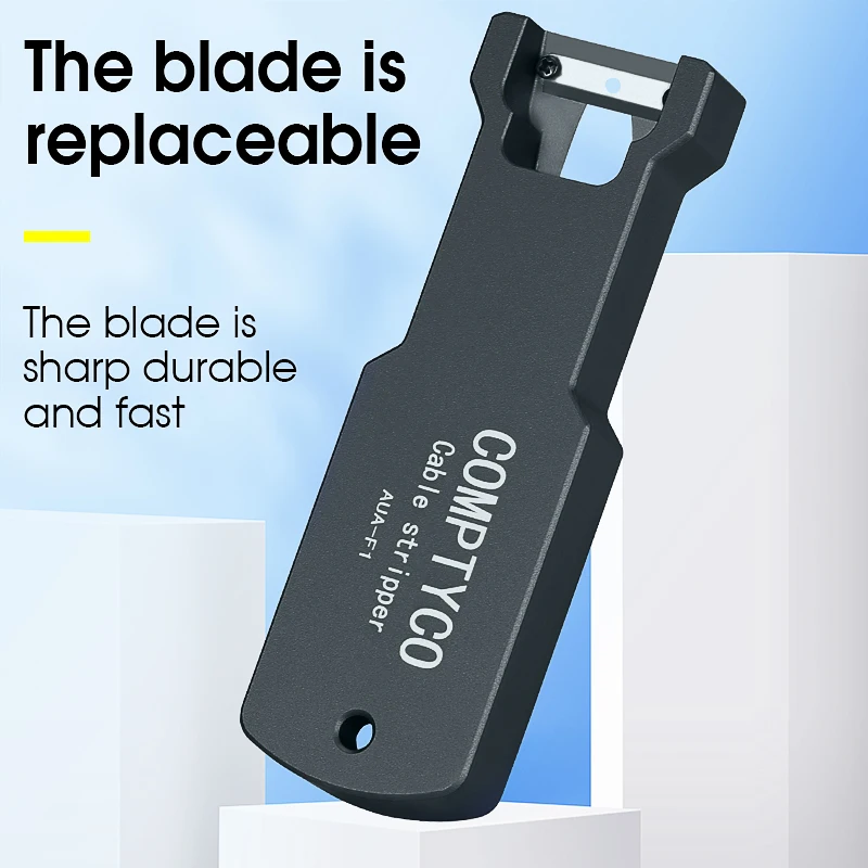 COMPTYCO AUA-F1 FTTH Optical Fiber Tool Longitudinal Stripper  Cable Jacket Slitter 8.5mm -14.4mm  Sheath Cutter image 3