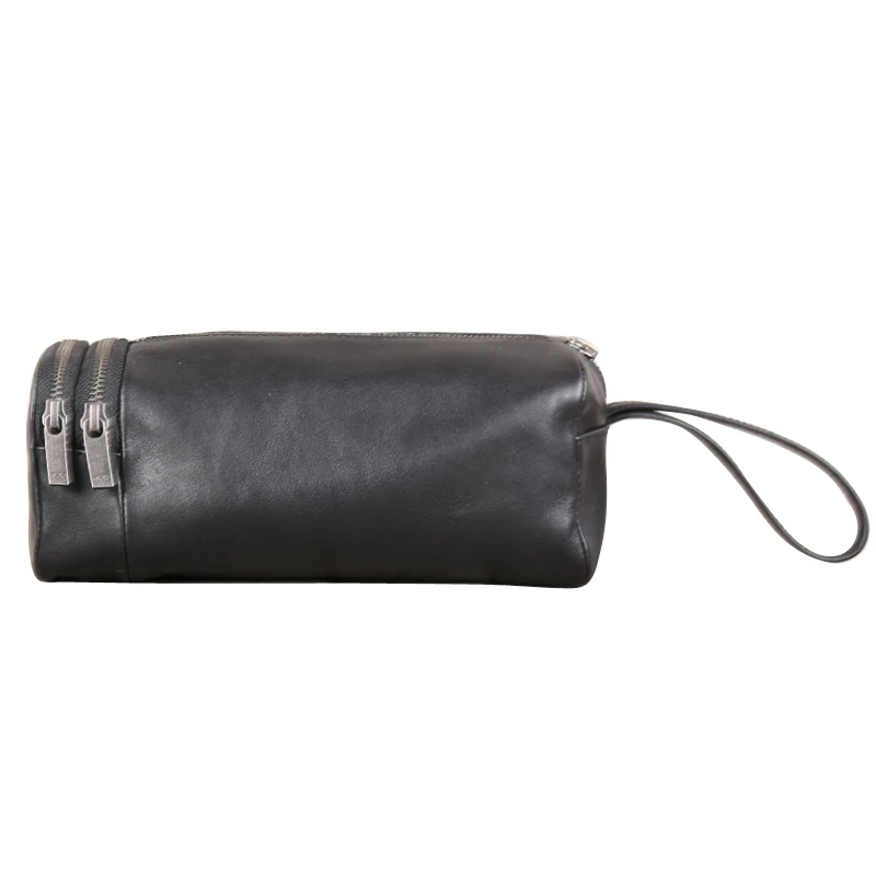 Wrist Bag Cowskin Leather High Quality Clutch Bags Casual Cell Phone Wallet Storage Coin Purses