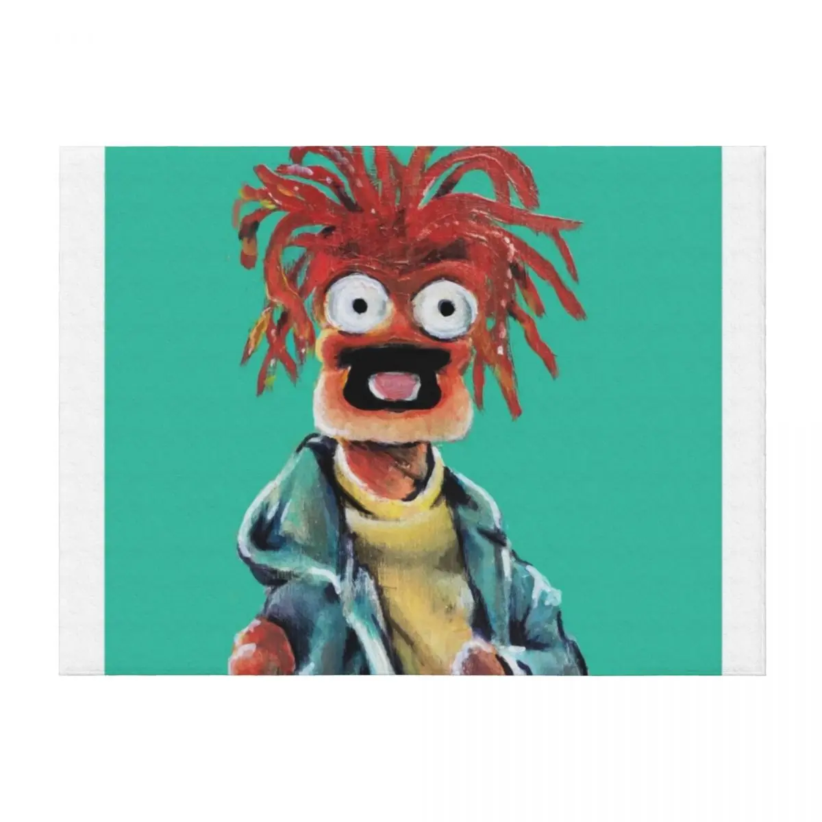 

Pepe The King Prawn Fan Art Throw Blanket Bed Thin Quilt Vintage Blankets