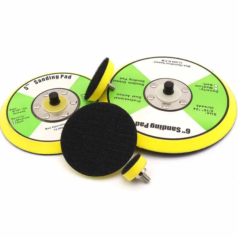 Self-adhesive Hook And Loop Backing Sanding Pad Polishing Disc For Pneumatic Sander Grinding Polishing Tool 1/2/3/4/5 inch