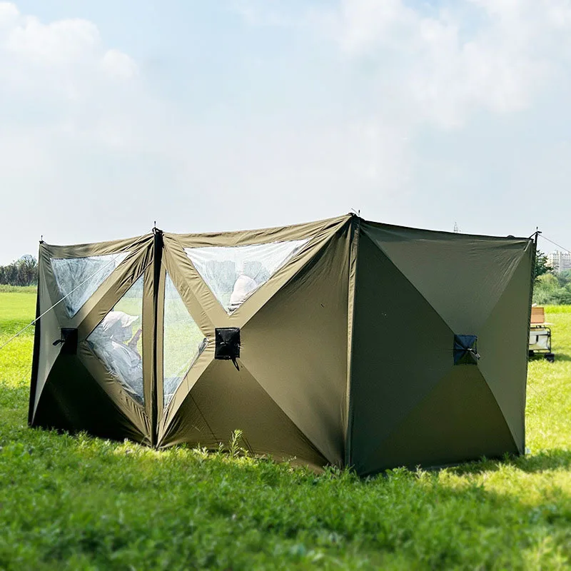 Windscreen Folding Windproof Shelter Shield Curtain Shelter Awning Large Tarp Fenced Panel Gazebo Outdoor Camping Picnic