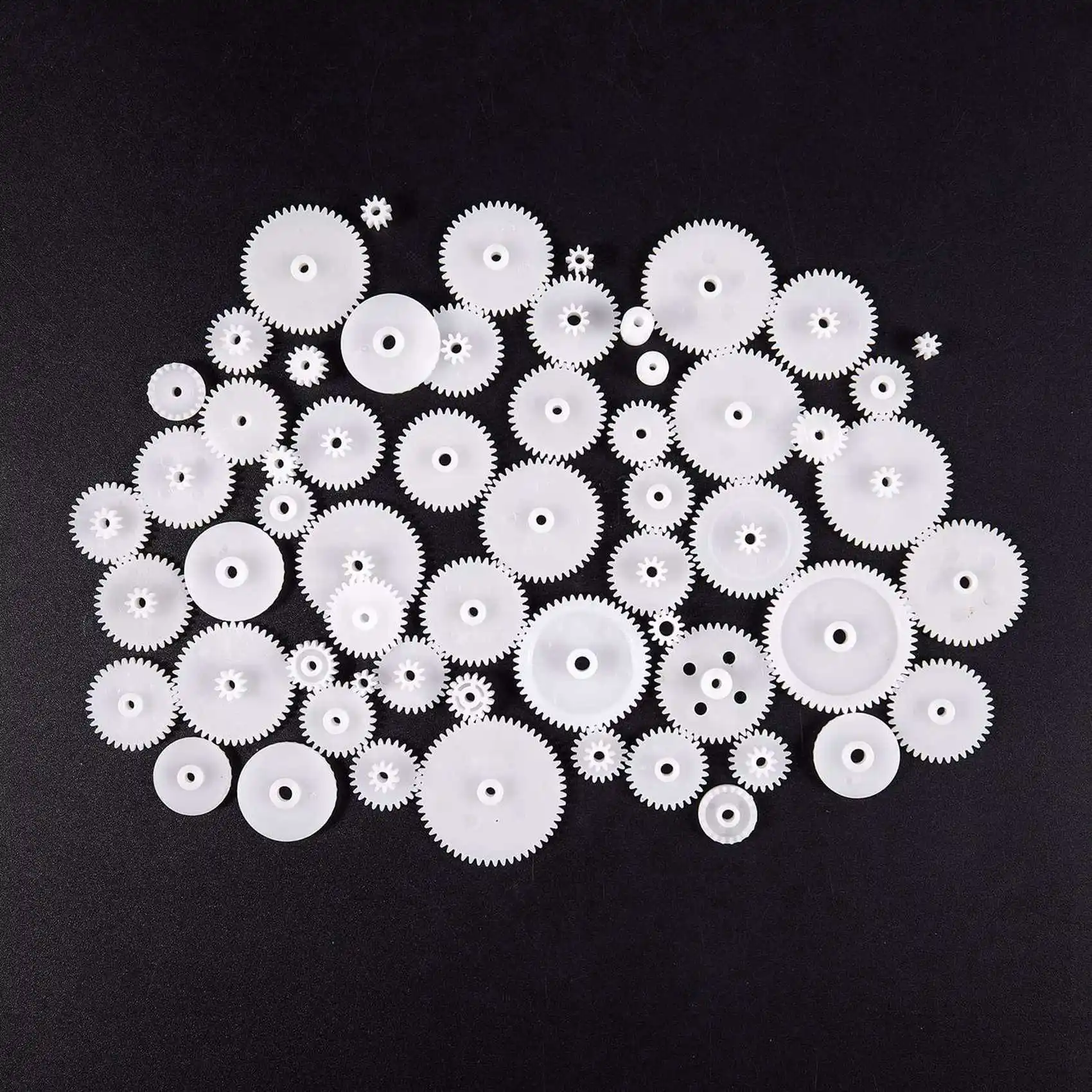 SOFT-3X 58 Styles Plastic Gears Cog Wheels All The Module 0.5 Robot Parts DIY Necessary