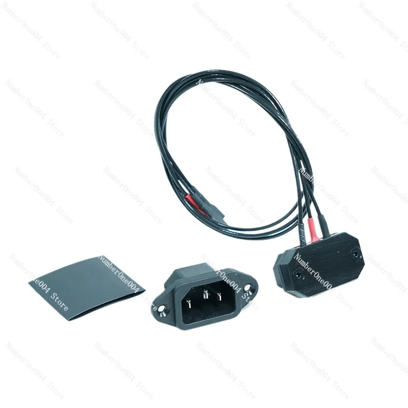

Computer case power extension cable 90 degree elbow tinned wire, one male and one female