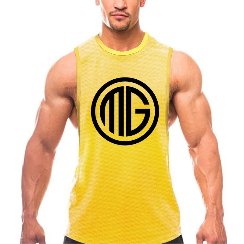 Mesh Workout Gym Sports Mens Open Side Fashion Casual Breathable Bodybuilding Fitness Summer Workout Cool Vest