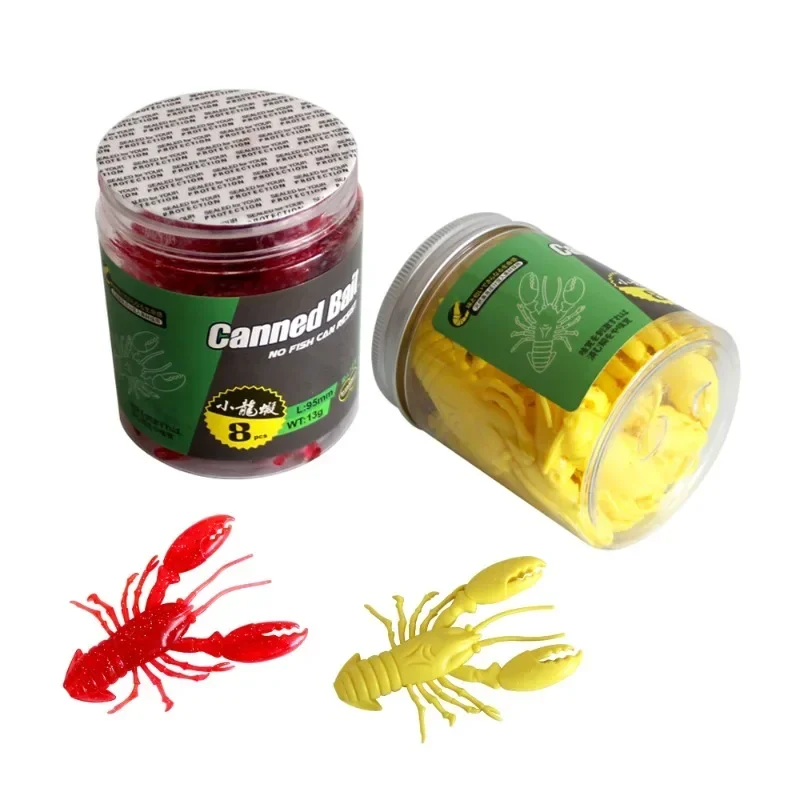 Soft Silicone Fishing Lure, Crayfish Bait, Imitation Shrimp Add Shrimp Flavor, Carp Fishing Pesca, 95mm, 13g