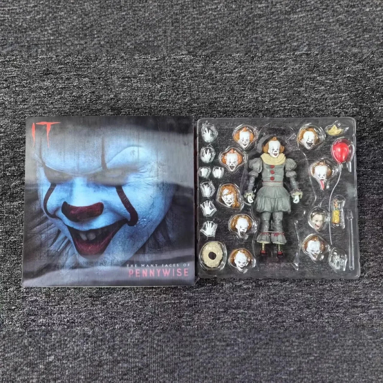 

2026 NEW Boxed NECA The Many Faces Of Pennywise Action Figure Change Face Pennywise Toys Collectible Model Birthday Gift
