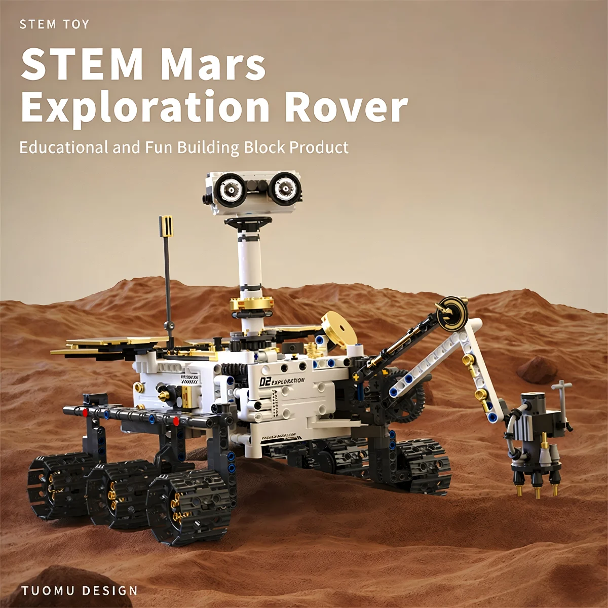 

Новый космический программируемый робот-конструктор 2026 года для исследования Марса, развивающая игрушка-головоломка для детей, подарок на день рождения для мальчиков 8+