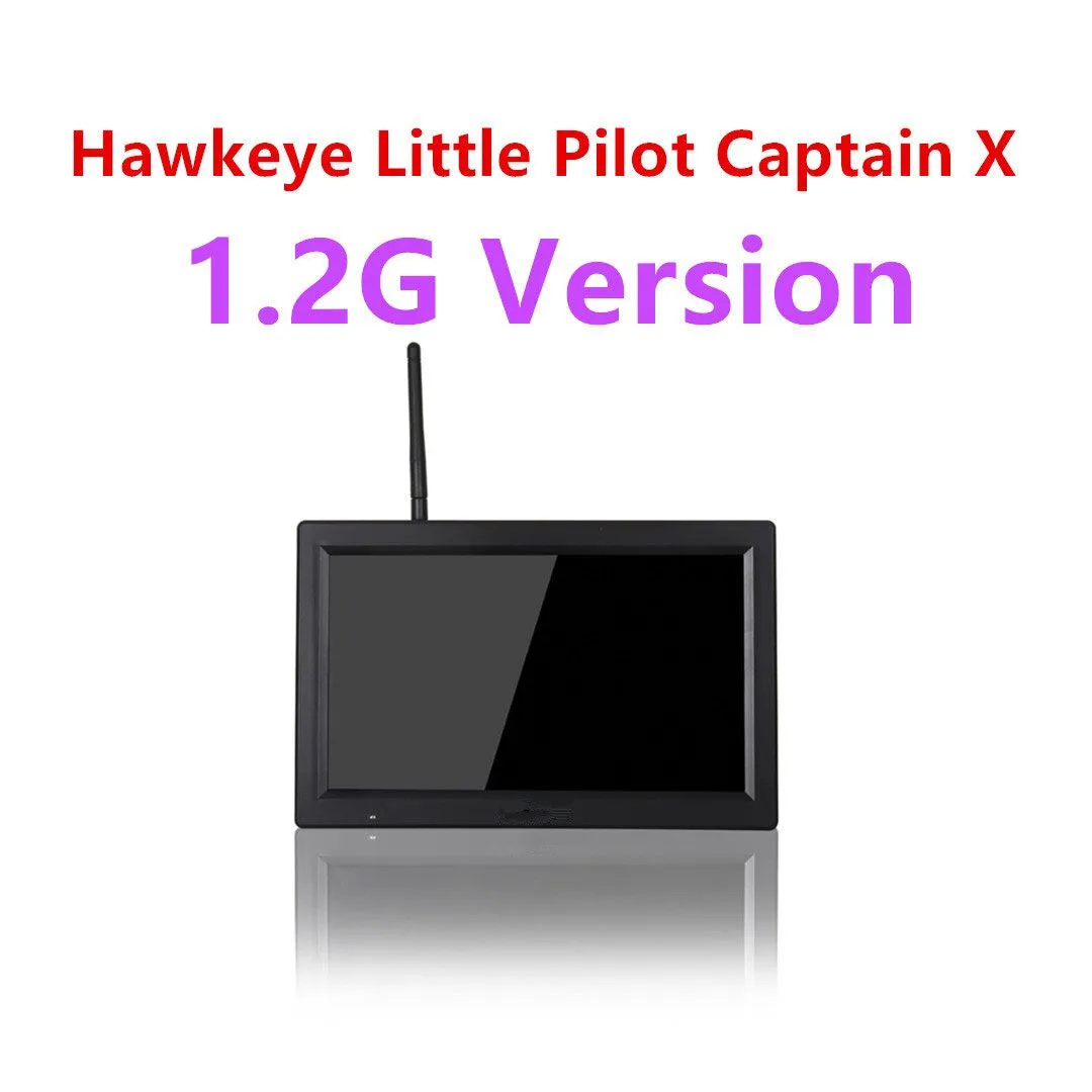 

1,2-2,2 ГГц Hawkeye Little Pilot Captain X 10,2-дюймовый 1,2G 9-канальный или 1,2-2,2G 64-канальный 1000люкс FPV-монитор DVR/HDMI для деталей радиоуправляемой модели