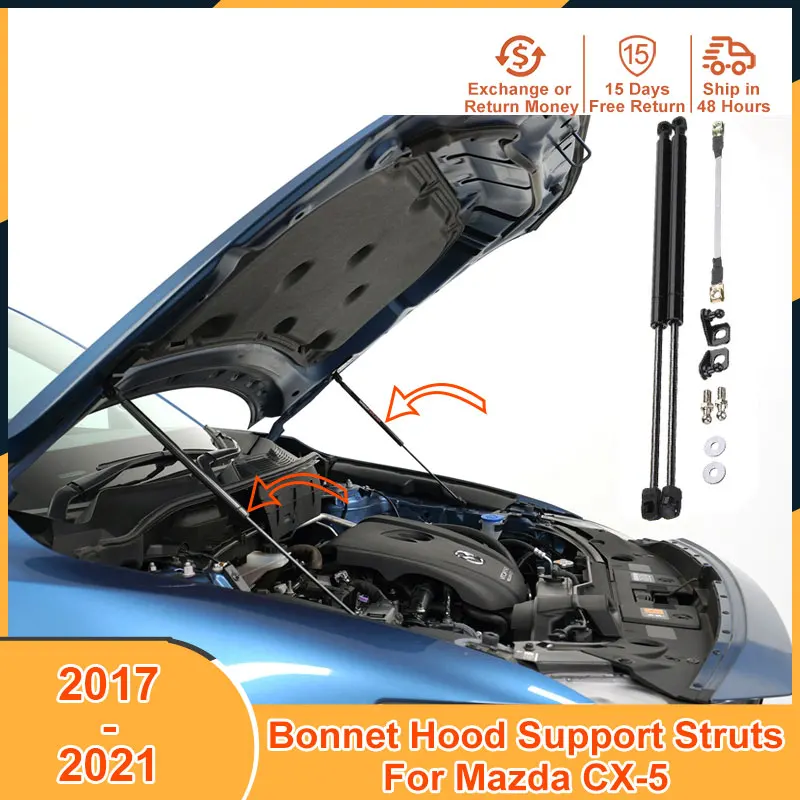 

2017-2021 Bonnet Hood Support For Mazda CX-5 2017 2018 2019 2020 2021 Accessories Lift Supports Strut Bars