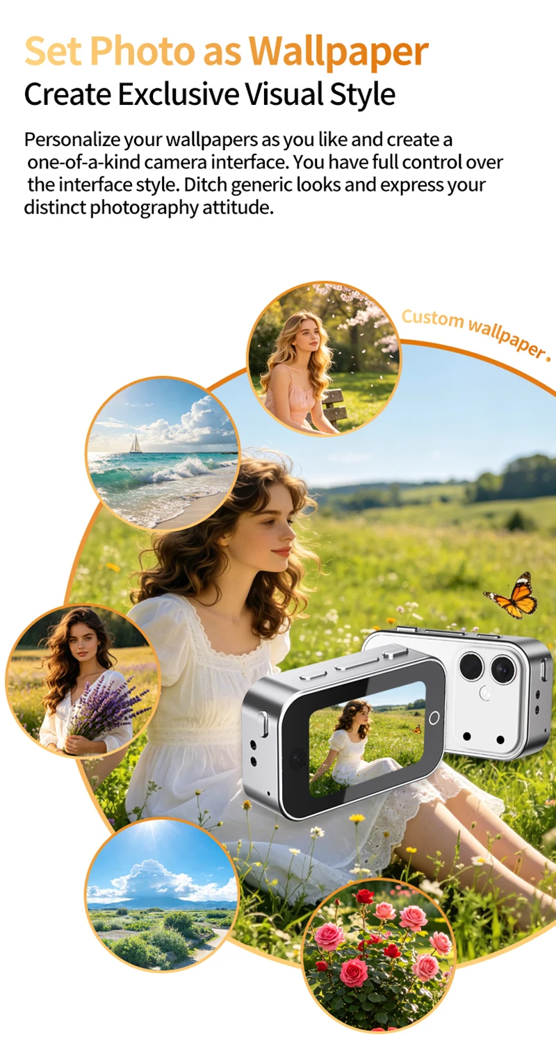 OnePus Dual-Objektiv Magnetische Daumenkamera 2.7K 1080P Pocket Sport Cam WIFI Autofokus Bodycam Tragbare Helmkamera – Detail 13