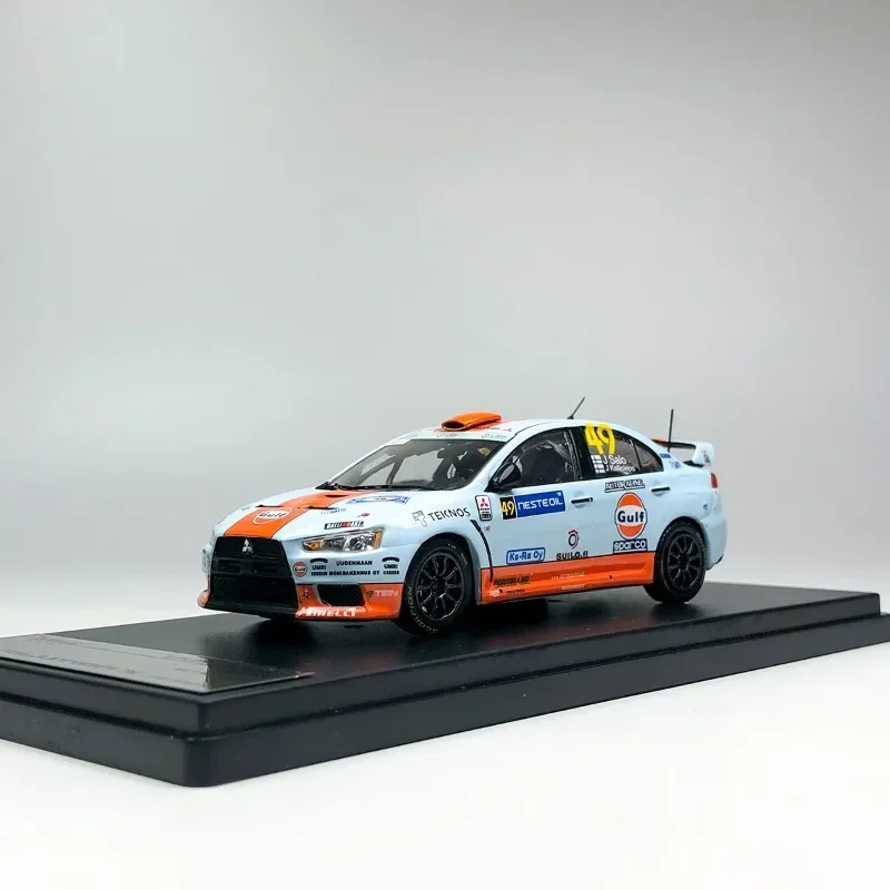 Tarmac Works 1/43 Mitsubishi EVO X GULF Legering Speelgoed Motorvoertuig Diecast Metaal Model Geschenken