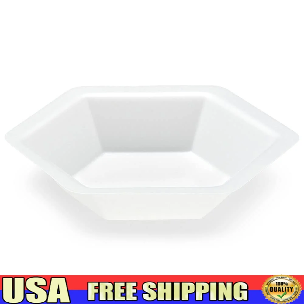 

Hexagonal Polystyrene Weighing Boats Disposable Scale Trays Mixing Liquid Sample Material Easy Pour Design Durable Lightweight
