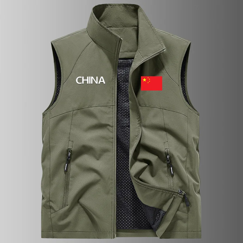 Men's Vest Jacket Warm Sleeveless Jackets Winter Waterproof Zipper Coat Autumn Stand-up Collar Casual Waistcoat Brand Clothing