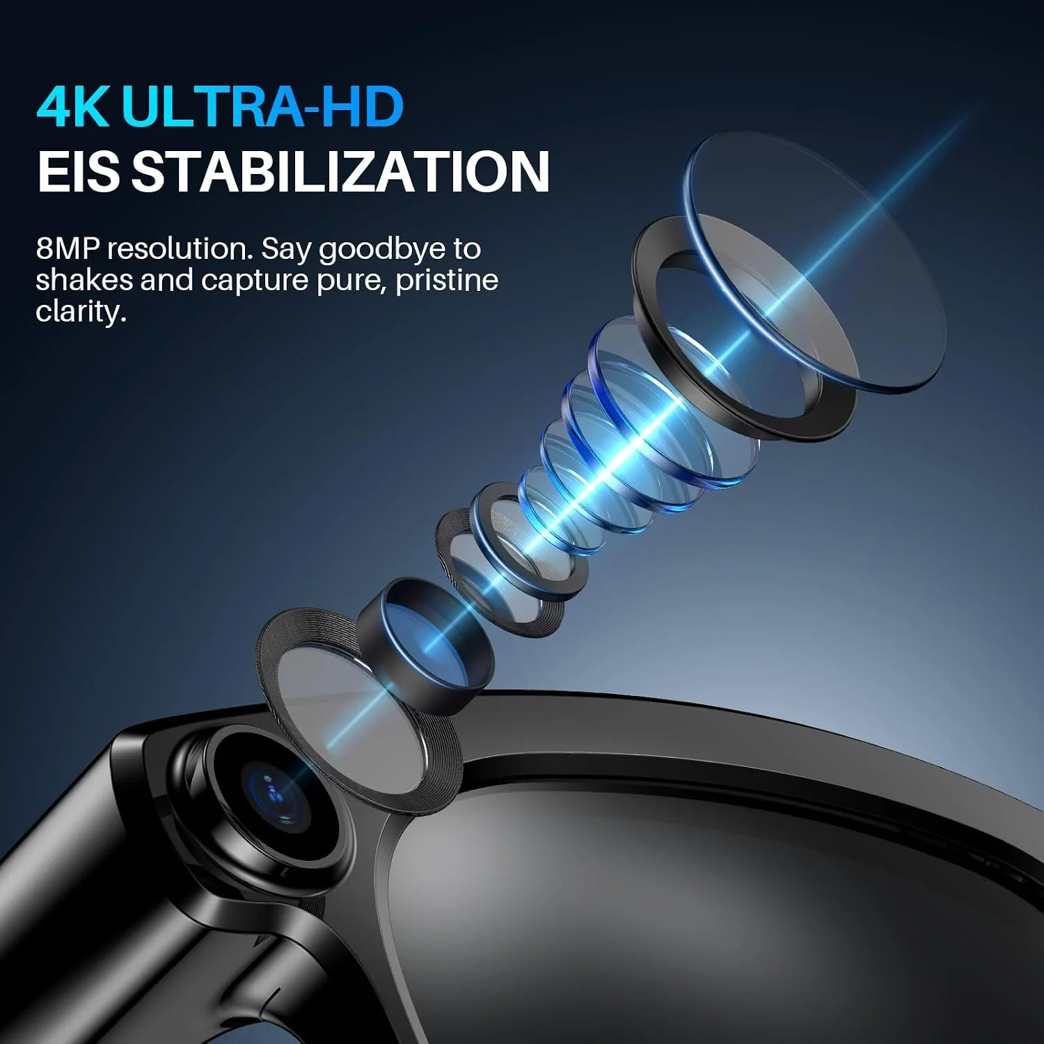 2026 AI Hot Sale Smart Glasses with BMP Camera 4K 1080P POV Video Recording 130+Language Translation AI Assistant Audio Glasses