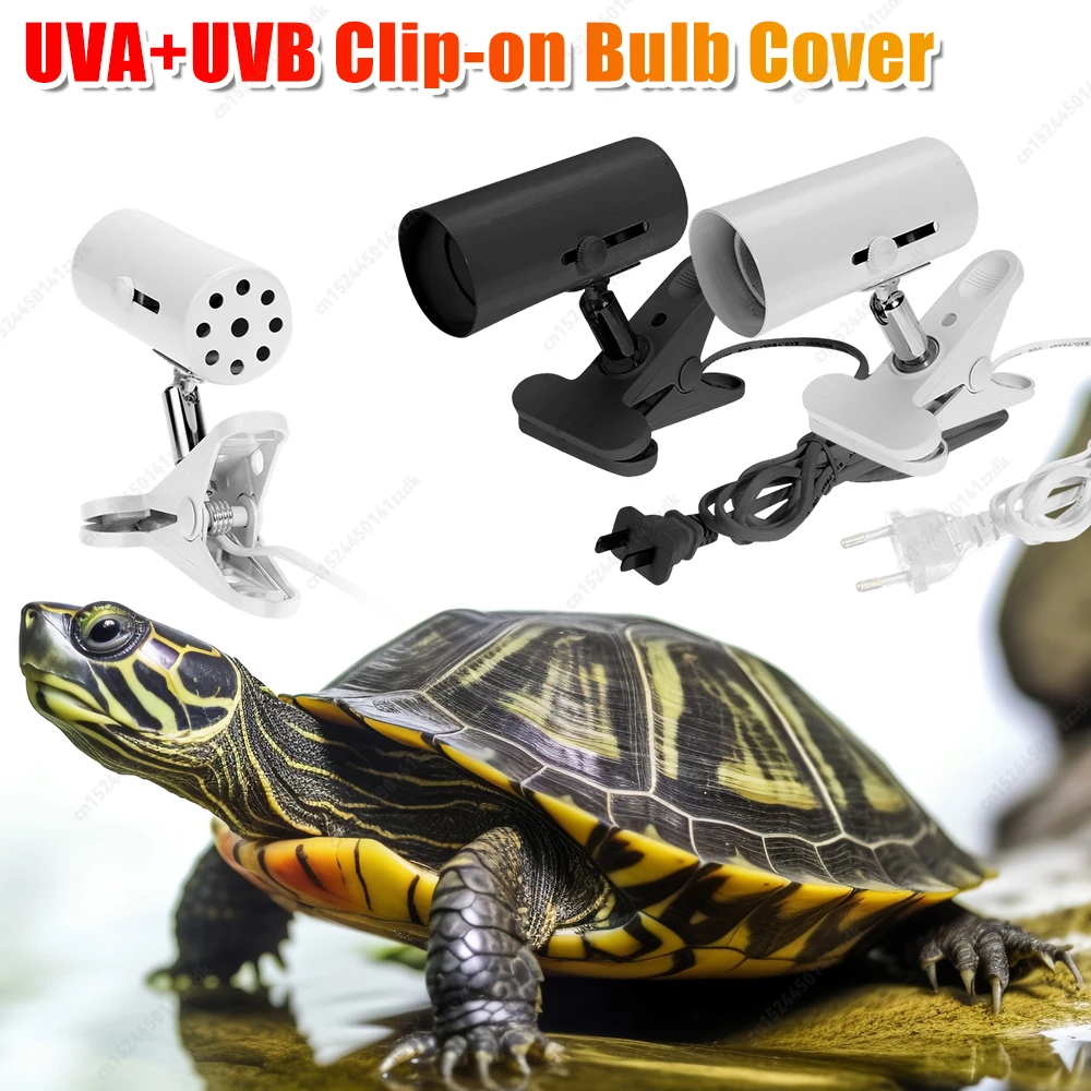 الاتحاد الأوروبي/الولايات المتحدة التوصيل 360 درجة مرنة لمبة مكتب حامل E27 التدفئة الزواحف مصباح حامل UVA + UVB كليب على غطاء لمبة لضوء الحيوانات الأليفة 1/2 قطعة #2