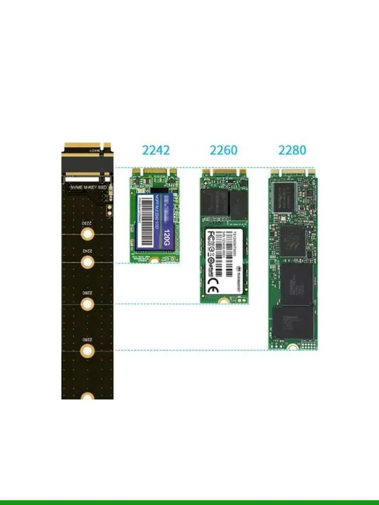 

U55C for M.2 KEY-M/ KEY-B NGFF/ PCIE / NVME SSD Adapter Board Expansion Card for Prot