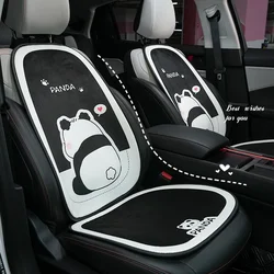 Universal Cartoon Panda Plush Car Seat Cushion Pad Warm Comfortable Auto Seat Cushion Cover Interior Decoration Car Accessories