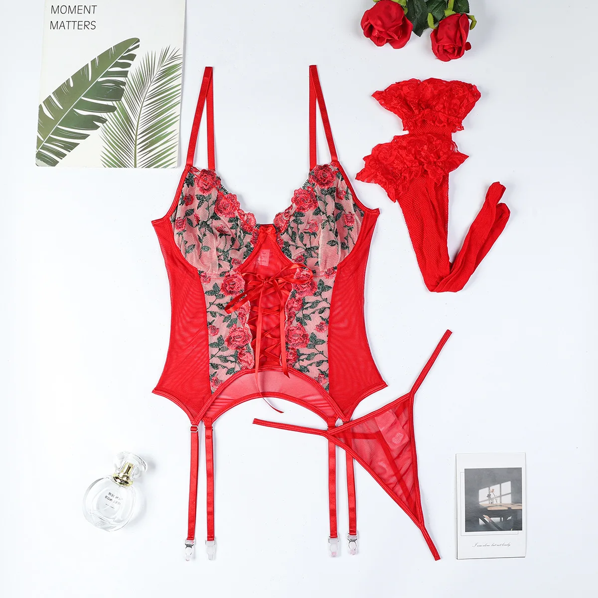 

Women Sexy Flower Lace Exotic Set Thin Mesh See Through Lingerie Bra Set Floral Underwear Micro Bikini Exotic Apparel