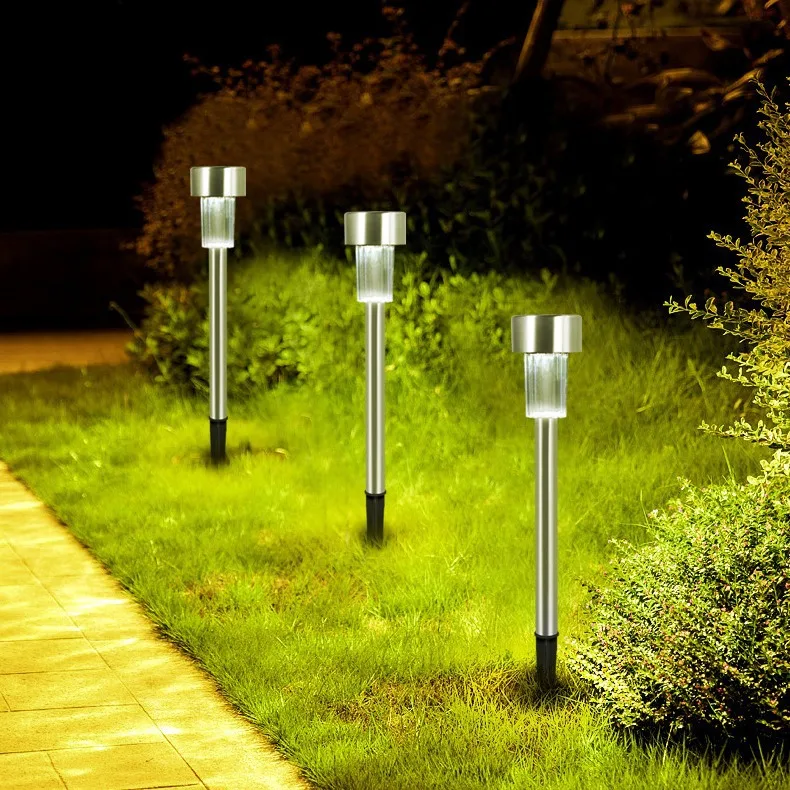 

(10 sets) Lawn lights Outdoor lighting stainless steel solar lights residential villa garden garden garden landscape lawn lights