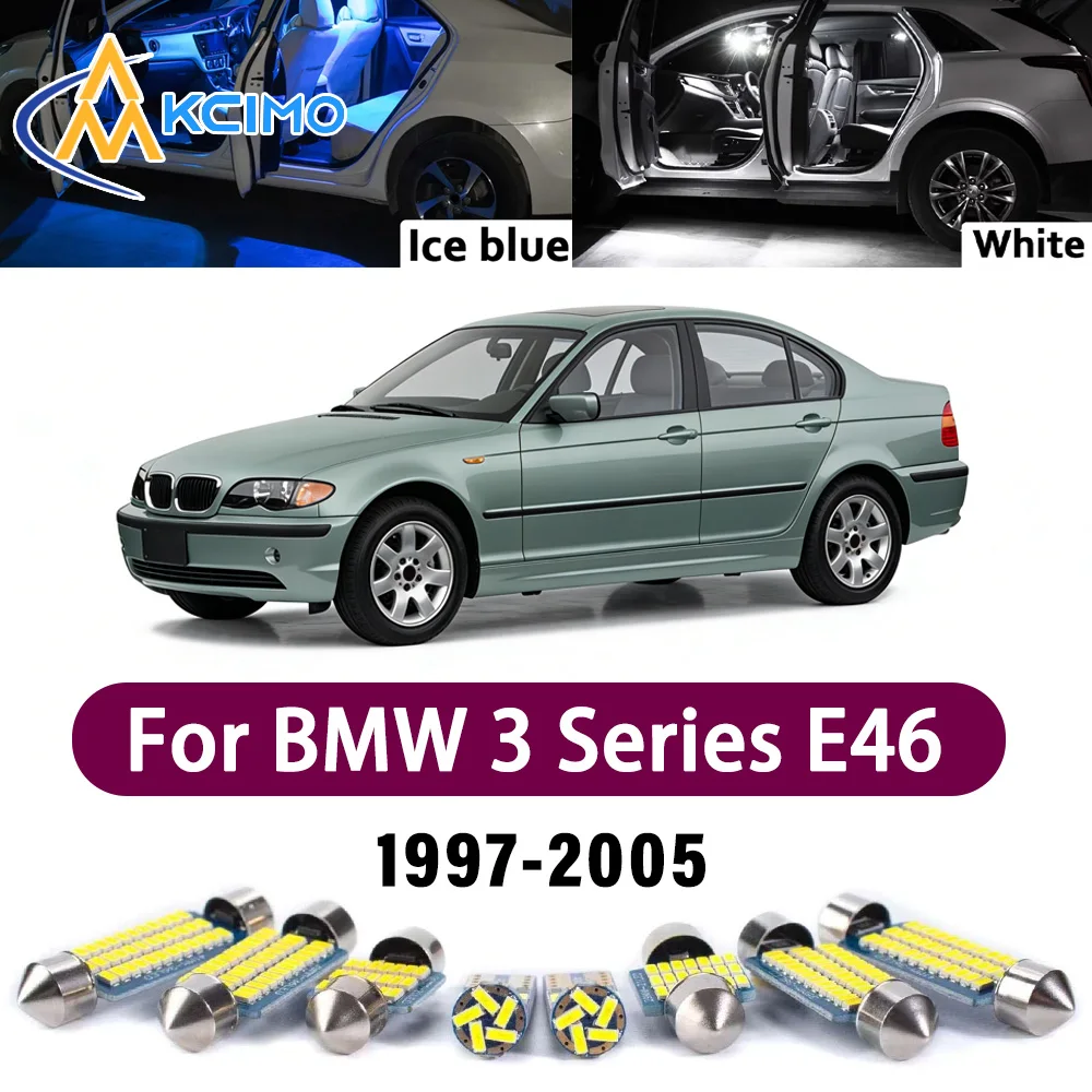 

Super Bright LED Interior Lamp Kit For BMW 3 Series E46 1997-2005 Error Free Canbus Dome Trunk Reading Mirror Light Bulbs