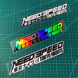 1PC NEED FOR SPEED Waterproof JDM Motorcycle Stickers for Scooter Body DIY Car Window Bumper Decoration Sunscreen Vinyl Decals