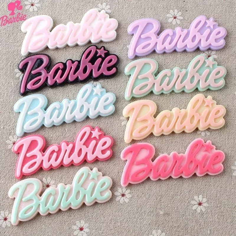 

MINISO Barbie New Creative Personalized Cartoon Alphabet Bags Hair Accessories Resin Accessories Refrigerator Magnets Wholesale