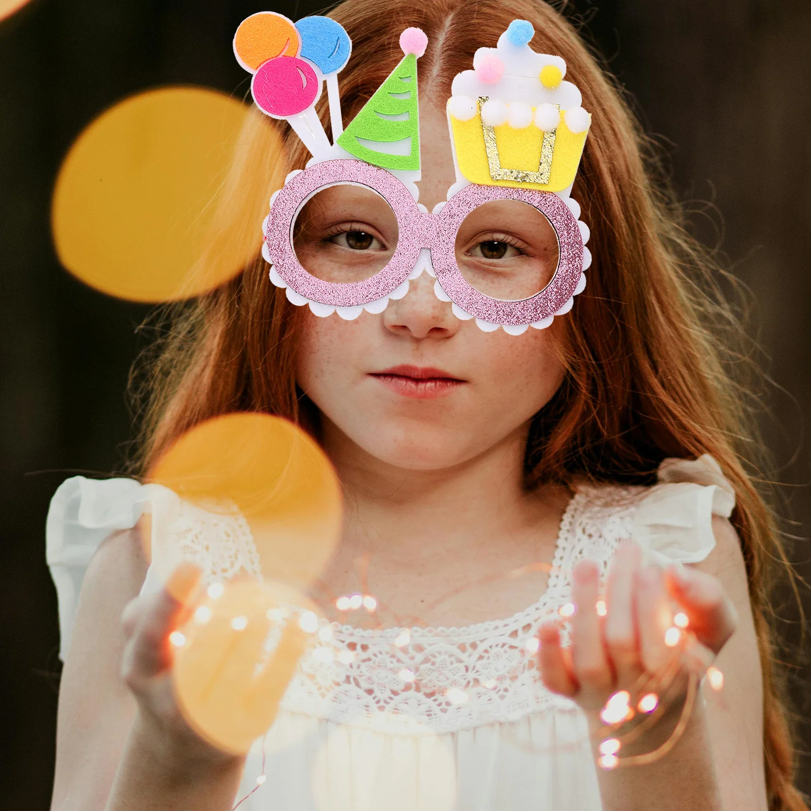 

2Pcs Birthday Party Glasses Felt Funny Photo Booth Props Creative Eyewear Birthday Celebration Supplies Funny Felt Glasses