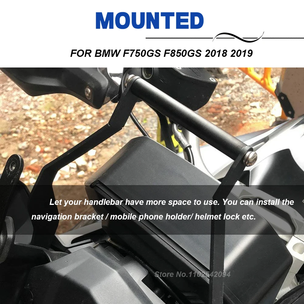 12mm 22mm Roll Bar Stand Motorcycle Navigation Bracket For BMW F750GS F850GS 2018 2019 F750 F850 GS F 750GS 850GS Phone Holder