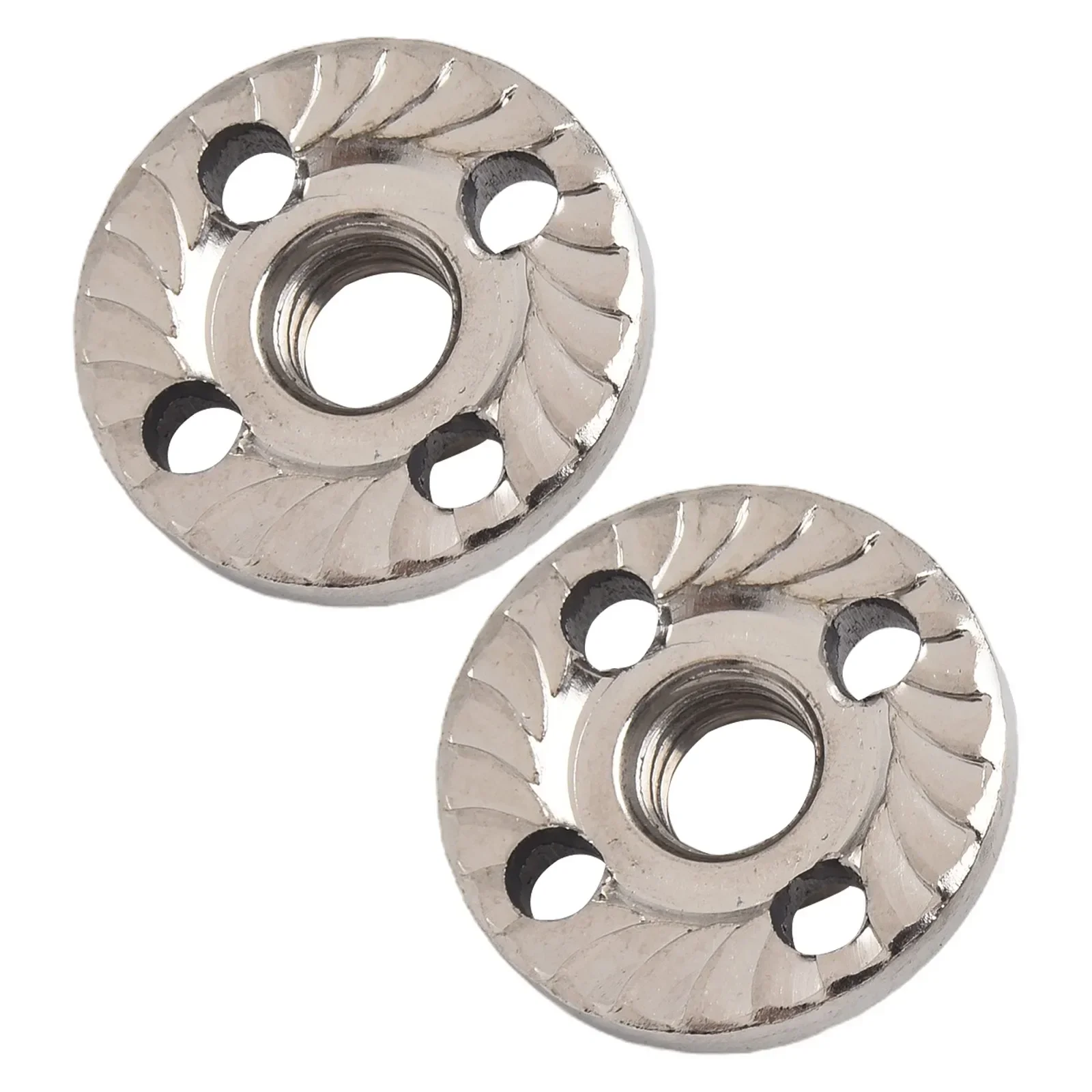 High Quality Pressure Plate Platen Cover Precision Thread Silver 100 Type 2pcs Angle Grinder Hexagon Nut Metal