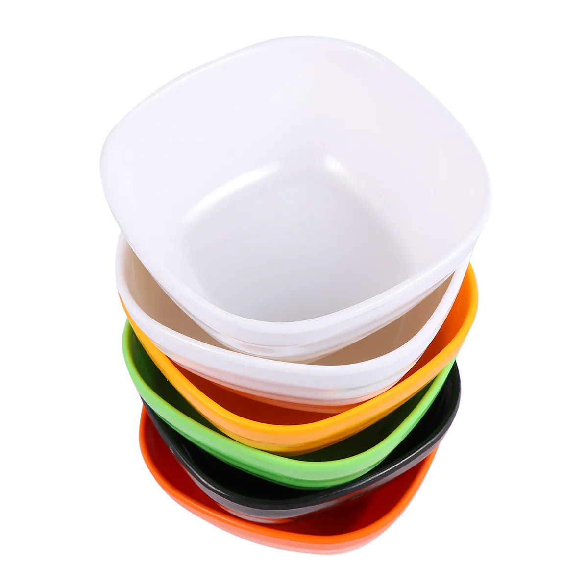 

1Pack Small Snack Bowl Elegant Creative Square Shaped Fruit Salad Dessert Food Serving Bowl for Weddings Events