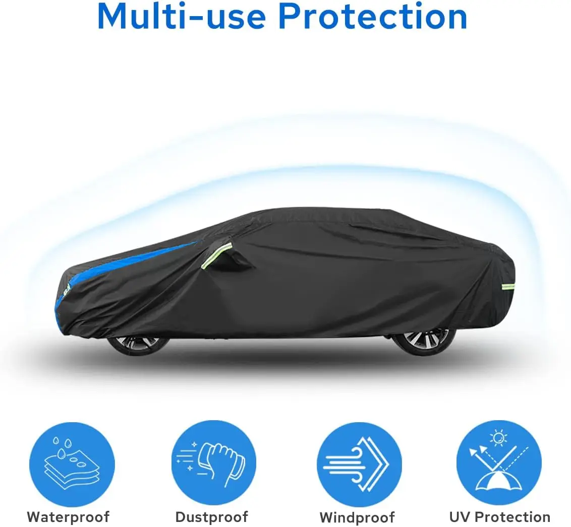 

Car Cover Custom Fit for Honda Civic Sedan, Waterproof All Weather Full Exterior Cover Rain Snow UV Protection Outdoor Cover·New