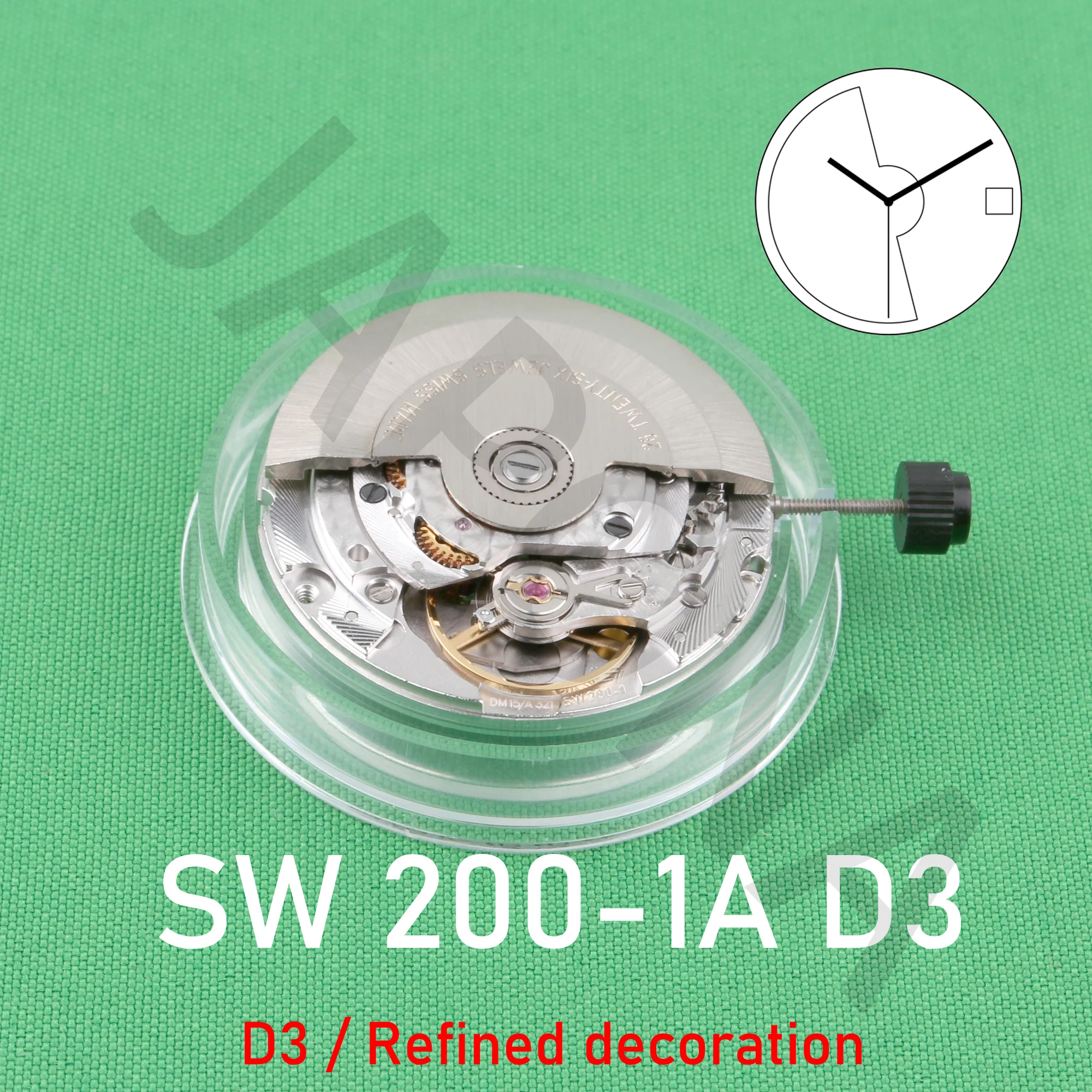 Sellita SW200 movement SW200-1A D3 (refined decoration) Swiss original mechanical movement calendar three needle automatic