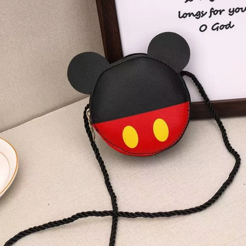 Disney Mickey Minnie Cartoon Cute Wallet Fashion Shoulder Bag Storage Bag Small Coin Purse